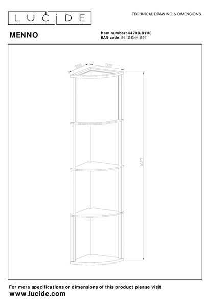 Lucide L447988130 stojacia lampa MENNO E27