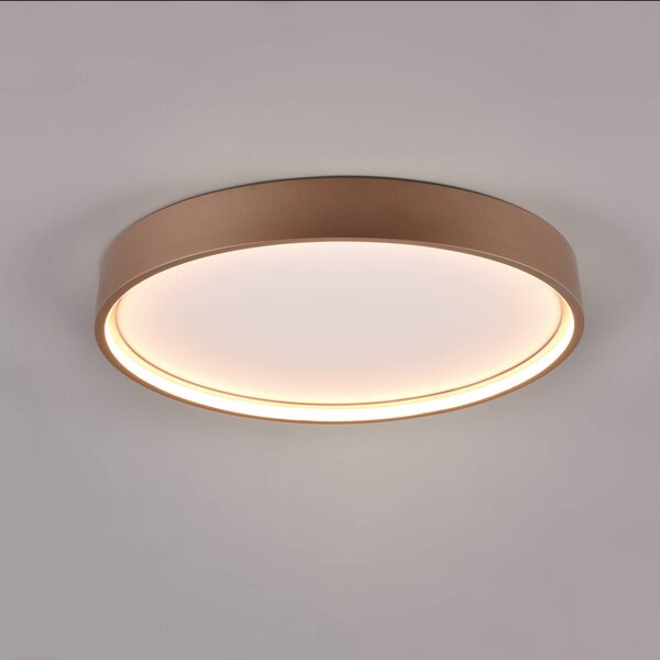 Trio Lighting Stropné LED svetlo Doha, kávová, Hnedá / hrdzavá, Obývacia izba / jedáleň, kov, Závesné svietidlo