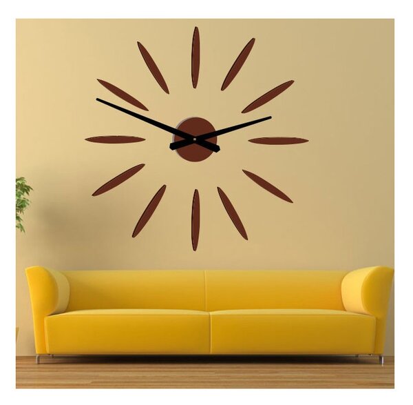 3D nalepovacie hodiny na stenu DIY: Minimalizmus a tichý chod | SENTOP 12P050 2D PLEXI