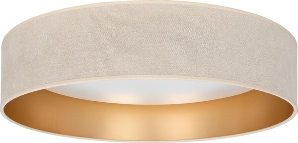 Brilagi-LED Stropné svietidlo VELVET SIMPLE LED, 24 W, 230 V, 4000 K, priemer 45 cm, krémová/zlatá