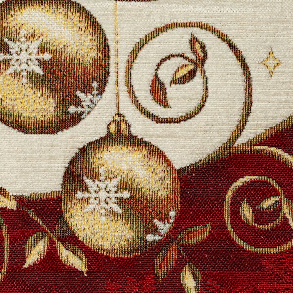 VIANOČNÝ GOBELÍNOVÝ BEHÚŇ NA STÔL MERRY1 45X140 CM VZOROVANÁ