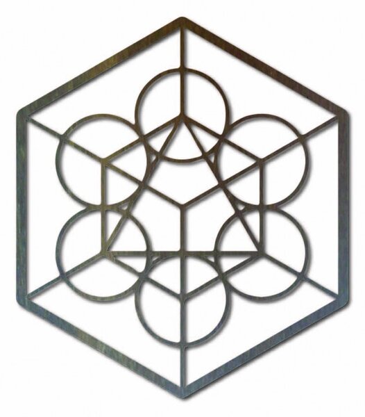 Drevený geometrický obraz na stenu žatva I SENTOP PR0336