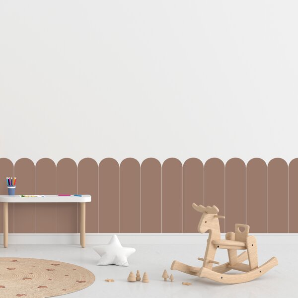 60x100cm Oblúk - Hnedá farba - textilná nálepka na stenu Farba: Tmavá, Veľkosť: 60 cm