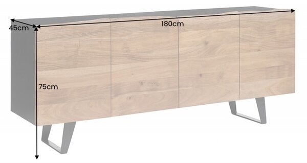 Dizajnová komoda Maalik 180 cm akácia