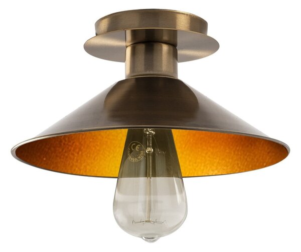 Stropné svietidlo v bronzovej farbe s kovovým tienidlom ø 24 cm Berceste – Opviq lights