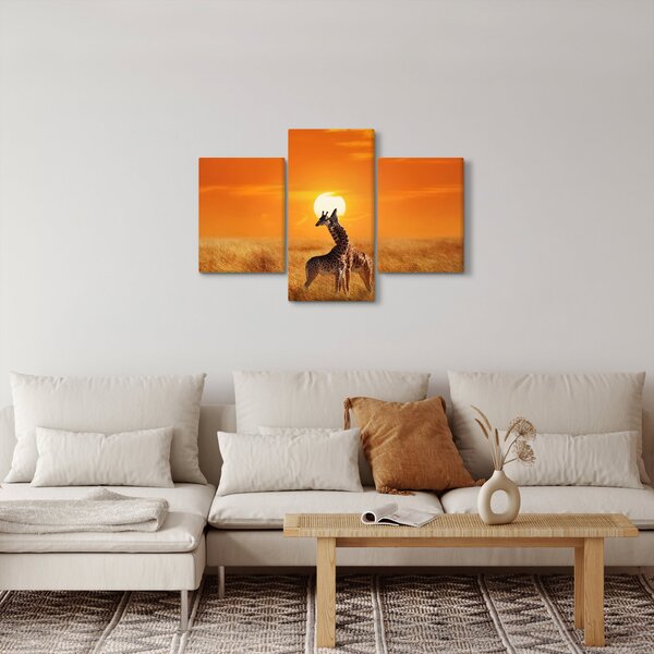 Obraz - Žirafy v národnom parku Serengeti (90x60 cm)