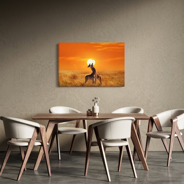 Obraz - Žirafy v národnom parku Serengeti (90x60 cm)
