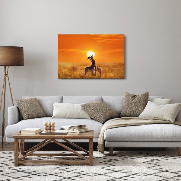 Obraz - Žirafy v národnom parku Serengeti (90x60 cm)