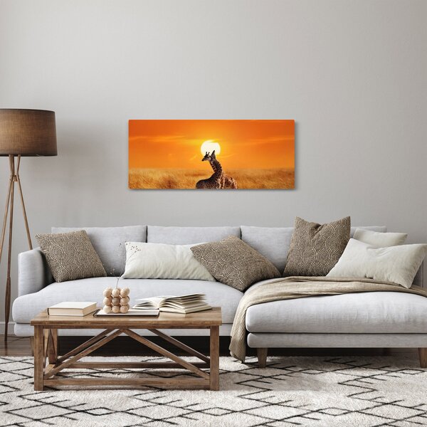 Obraz - Žirafy v národnom parku Serengeti (120x50 cm)