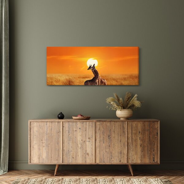 Obraz - Žirafy v národnom parku Serengeti (120x50 cm)
