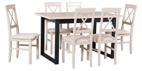 Rozkladací jedálenský stôl Ikon 3 140-180x80 - kašmír
