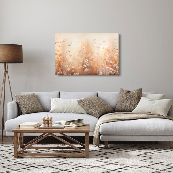 Obraz - Vzor divokých kvetov (90x60 cm)
