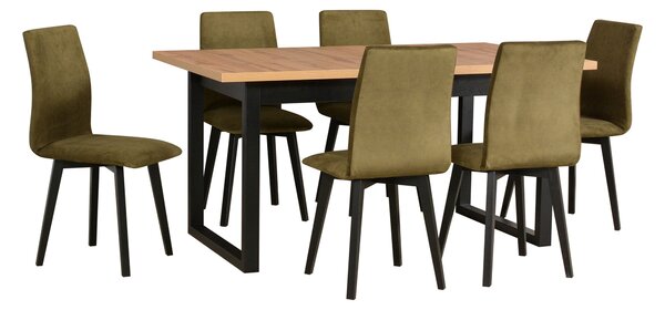 Rozkladací jedálenský stôl Ikon 3 140-180x80 - dub grandson
