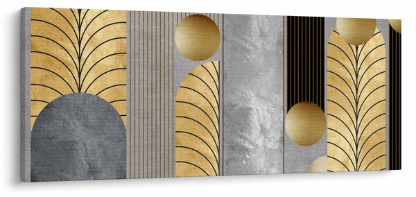Obraz - Zlaté dekory (120x50 cm)