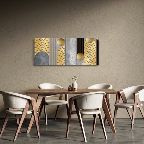 Obraz - Zlaté dekory (120x50 cm)