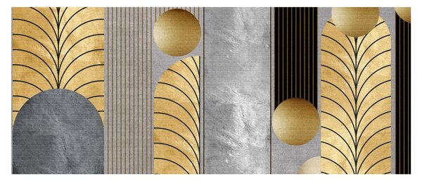 Obraz - Zlaté dekory (120x50 cm)