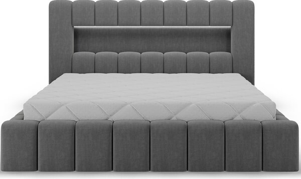 NovýNábytok.sk Manželská posteľ 180x200 cm Parecidas (sivá) (s úl. priestorom, s roštom). Akcia -11%. Vlastná spoľahlivá doprava až k Vám domov. 1162974