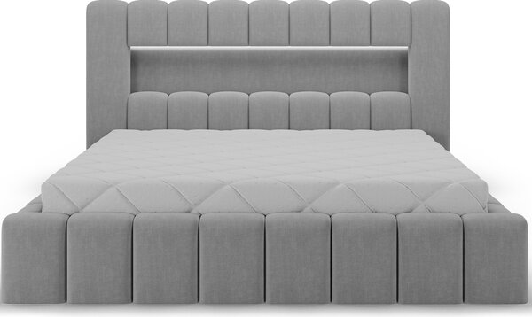 NovýNábytok.sk Manželská posteľ 180x200 cm Parecidas (sivá) (s úl. priestorom, s roštom). Akcia -11%. Vlastná spoľahlivá doprava až k Vám domov. 1162973