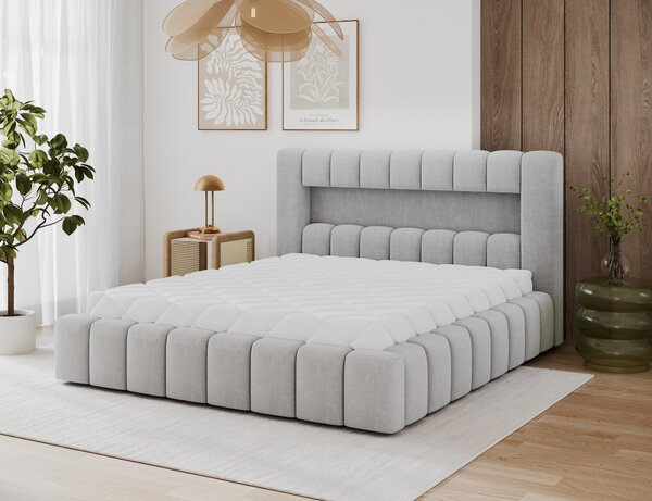 NovýNábytok.sk Manželská posteľ 180x200 cm Parecidas (sivá) (s úl. priestorom, s roštom). Akcia -11%. Vlastná spoľahlivá doprava až k Vám domov. 1162973