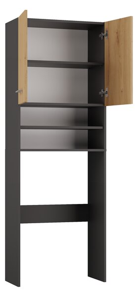Kúpeľňová skrinka POLA DK Antracit + dub artisan