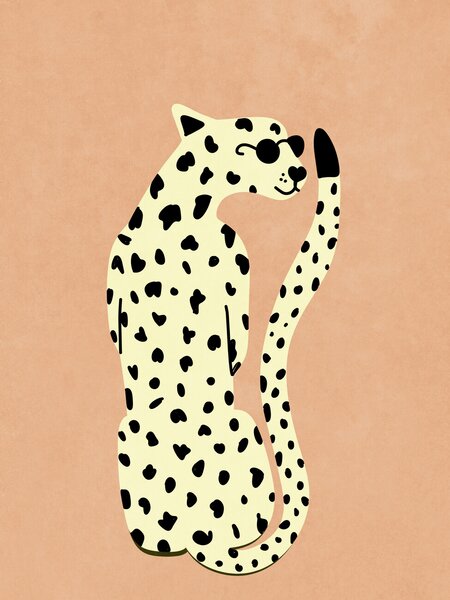 Ilustrácia Cool Cheetah, Raissa Oltmanns, (30 x 40 cm)