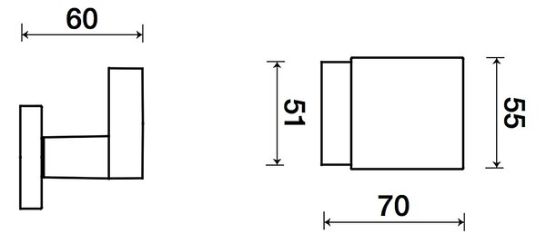 Dverné gule TWIN F755 HR (XR), Twin XR (inoxchróm)