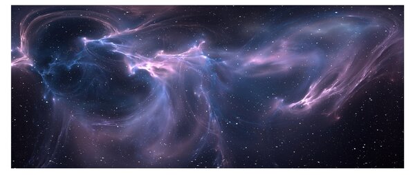 Obraz - Vesmírna hmlovina (120x50 cm)
