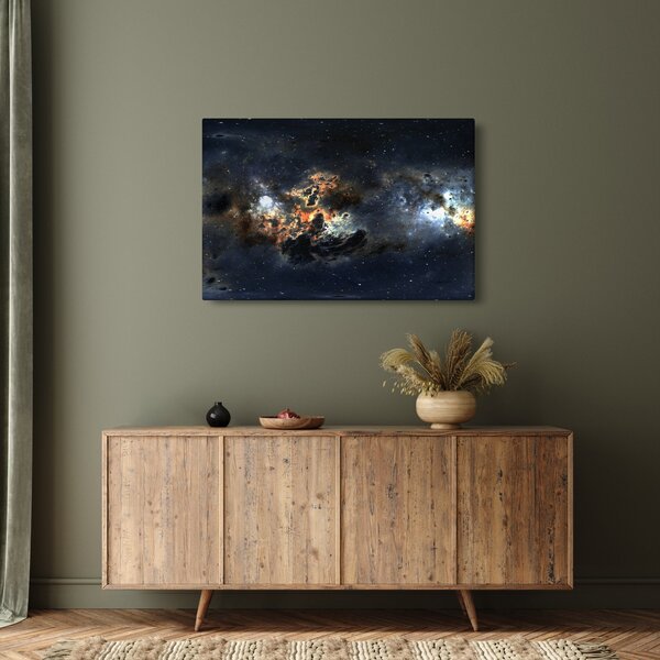 Obraz - Vesmír s hmlovinou (90x60 cm)