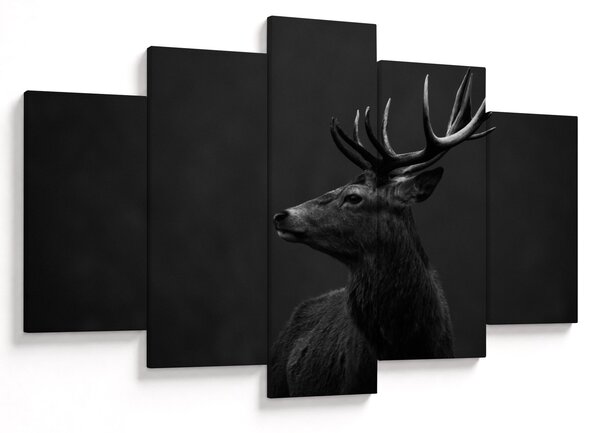 Obraz - Portrét jeleňa (150x105 cm)