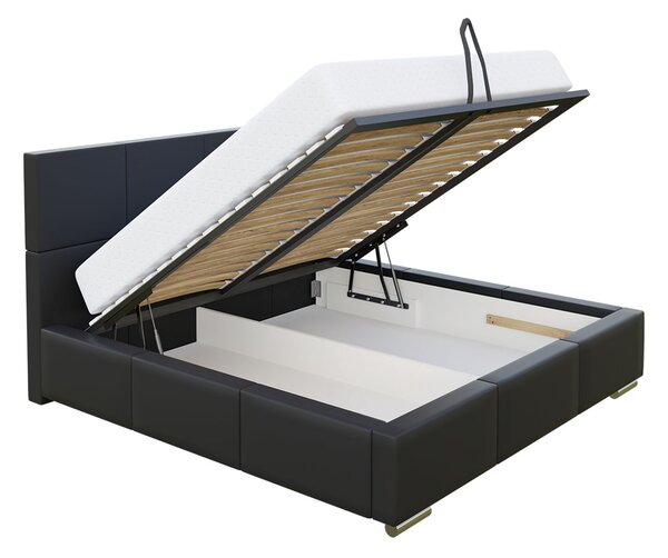 Mirjan24 Čalúnená posteľ Alita, Rozmer postele: 140x200, Dostupné poťahy: ekokoža Soft 017 (biela) 5902928046304