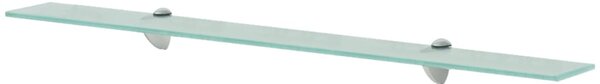 Nástenná sklenená polička, 90x20 cm, 8 mm