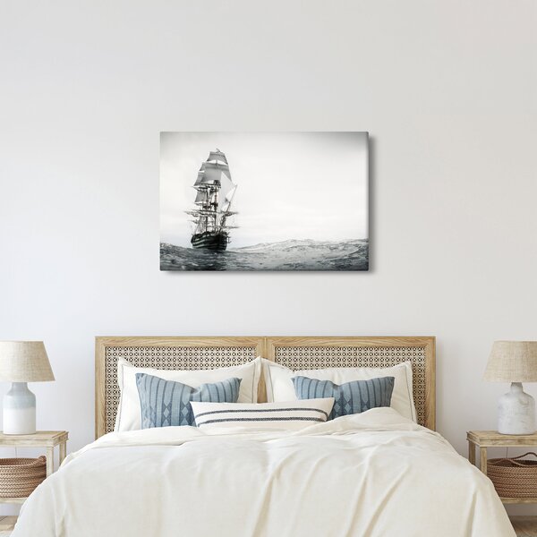 Obraz - Loď plávajúca po oceáne (90x60 cm)