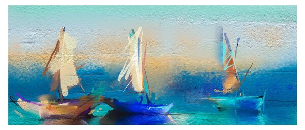 Obraz - Obraz krajiny, maľba (120x50 cm)