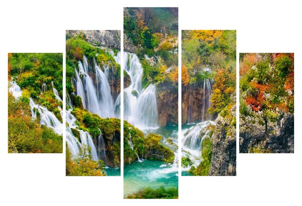 Obraz - Národný park Plitvické jazerá (150x105 cm)