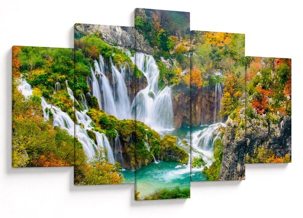 Obraz - Národný park Plitvické jazerá (150x105 cm)
