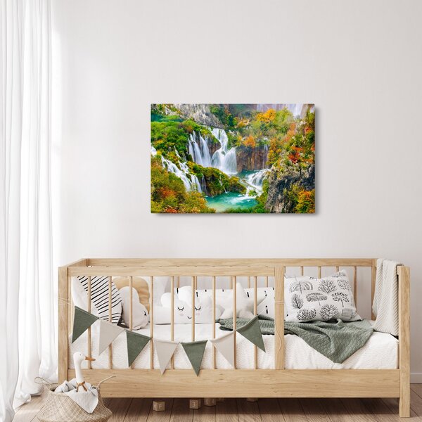 Obraz - Národný park Plitvické jazerá (90x60 cm)