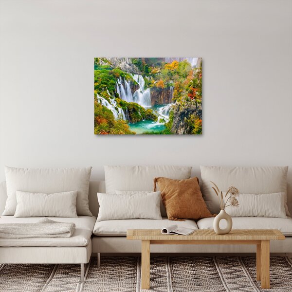 Obraz - Národný park Plitvické jazerá (70x50 cm)