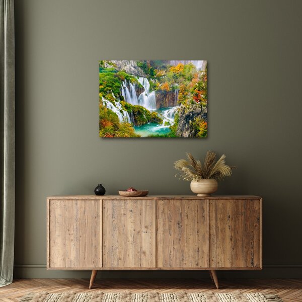 Obraz - Národný park Plitvické jazerá (70x50 cm)