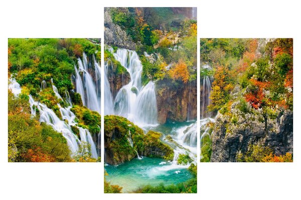 Obraz - Národný park Plitvické jazerá (90x60 cm)
