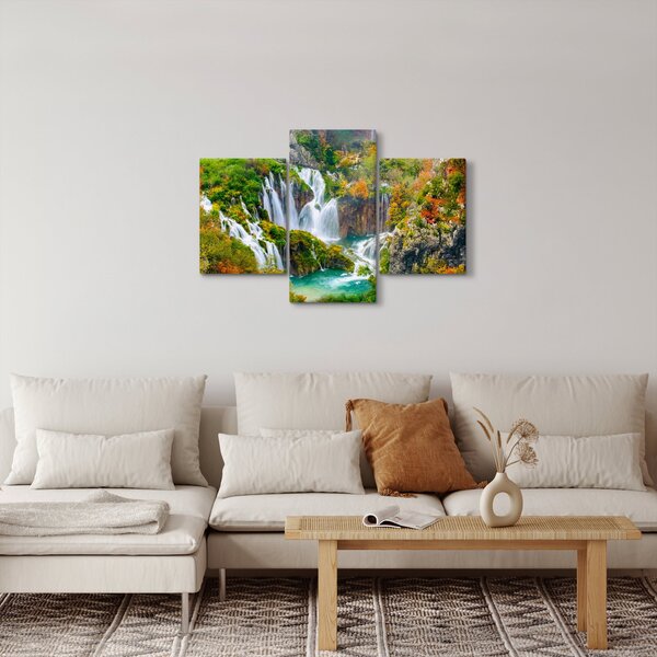 Obraz - Národný park Plitvické jazerá (90x60 cm)