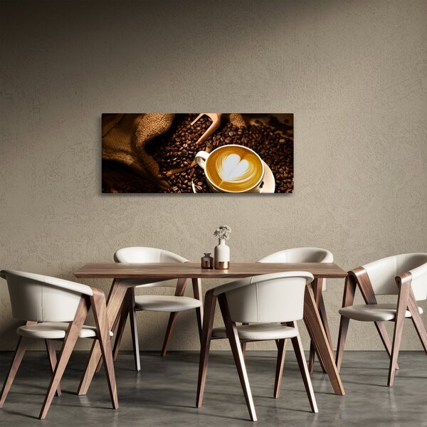 Obraz - Šálka kávy (120x50 cm)