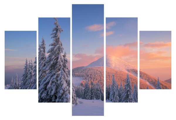 Obraz - Zimná krajina (150x105 cm)