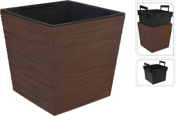 KVETINÁČ textil, 23.5/24/24 cm XXXL - Dekorácie do záhrady