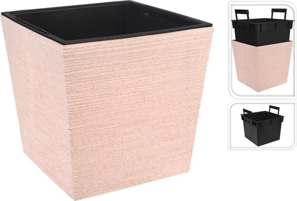 KVETINÁČ textil, 23.5/24/24 cm XXXL - Dekorácie do záhrady