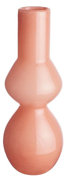CANDY Sklenená váza, oranžová 23 cm