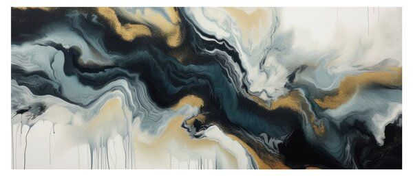 Obraz - Mramorovaná kresba (120x50 cm)