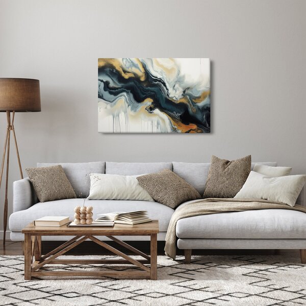 Obraz - Mramorovaná kresba (90x60 cm)
