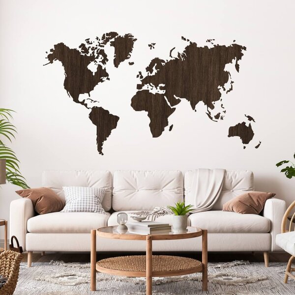 INSPIO-výroba darčekov a dekorácií - Nálepka na stenu - Mapa sveta