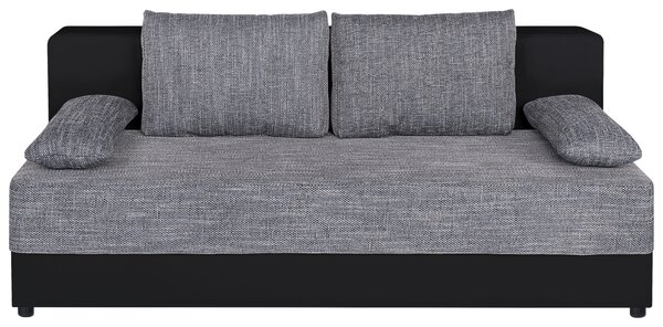 ROZKLADACIA POHOVKA, textil, kompozitné drevo, sivá, čierna P & B - Sedačky, Online Only