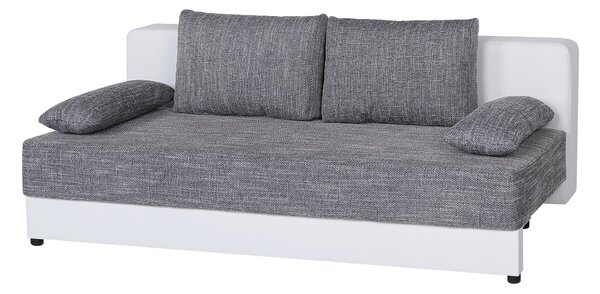 ROZKLADACIA POHOVKA, textil, kompozitné drevo, sivá, biela P & B - Sedačky, Online Only